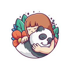 cute panda illustration design