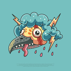 funny monster vector illustration design