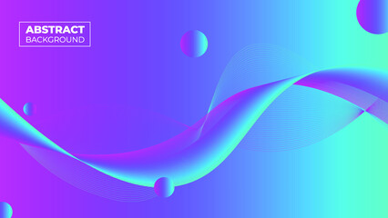 Gradient Fluid Wave Abstract Background