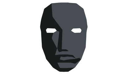 Human face silhouette