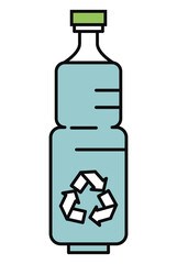 Fototapeta premium recycle water bottle