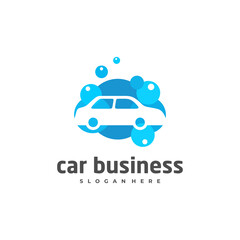 Car wash logo vector template, Creative car logo design concepts