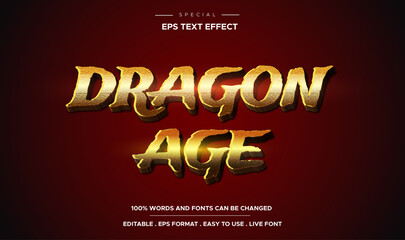 editable dragon age text effect