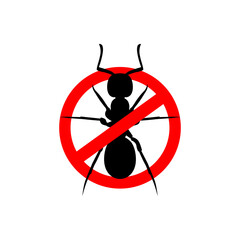 ant ban vector illustration logo design