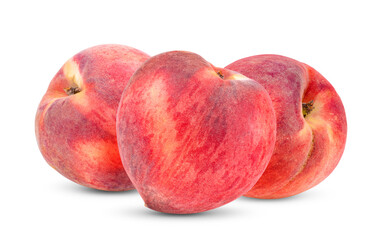 Peach isolated on white