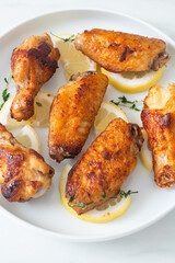 fried lemon pepper chicken wings