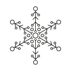 Snowflake icon from christmas and winter icon pack symmetrical design