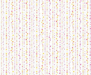 Seamless pattern swatch,  CS, Striped pattern made of stars.