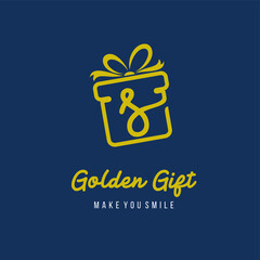 Initial Letter s with Gift Box and Ribbon for Gift Present Toys Store Retail Business Logo Design Template