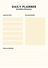 Peach Daily General Personal Planner