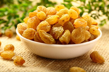 Fresh dried organic resins, vegan diet snacks. 