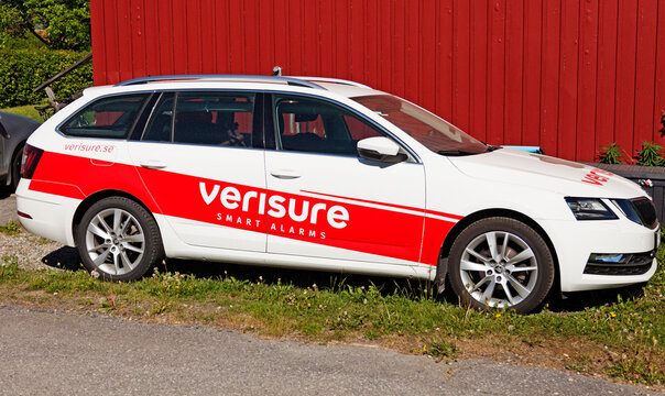 Umea, Norrland Sweden - August 27, 2021: company car for an alarm company