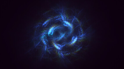 Fototapeta premium 3D rendering abstract technology fractal background