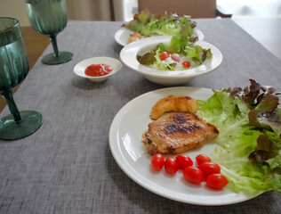 Steak Menu, Dinner on the Table