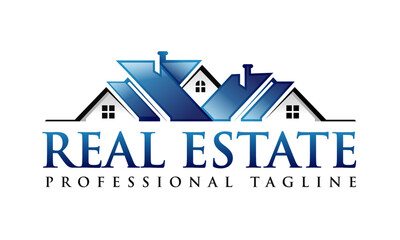 Residential Housing Real Estate Logo Design Vector Icon Illustrations.