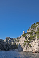 les calanques de Cassis vue de la mer