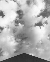 black and white clouds