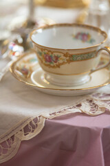 Vintage china tea cup and saucer