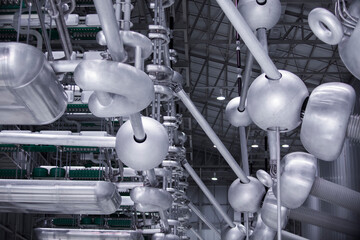 Naklejka premium Modern Energy Industrial Plant. High quality photo