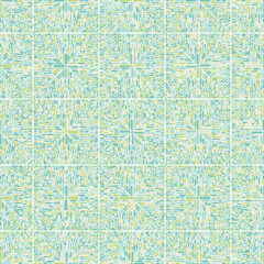 A pattern consisting of variegated squares. seamless texture. Green, yellow and matte white.