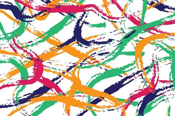 Abstract colorful paint brush strokes vector background for poster design, wallpaper, wall art, sales promotion, banner, and business presentation