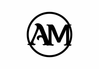Unique shape of AM initial letter