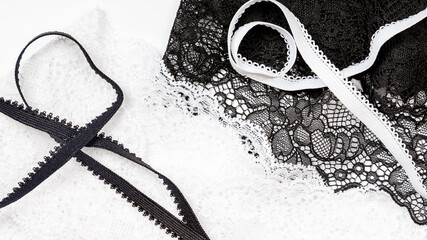 Workplace of seamstress for sewing underwear.
