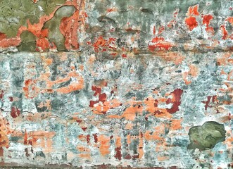 old painted wall