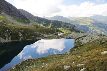 Pafner lake in Gastein valley, Austria