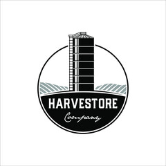 Harvestore silo logo with classic design style © Dedy Andreas
