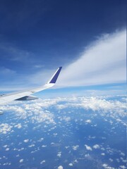Obraz premium view from airplane window