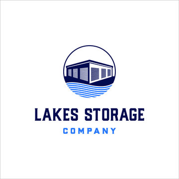 Lakes Storage Logo With Masculine Style Design