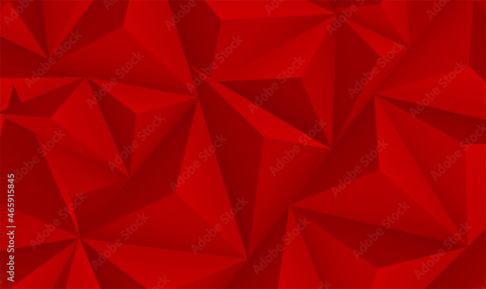 Poster red white polygonal mosaic background. abstract low poly triangles background. ruby. futuristic patt