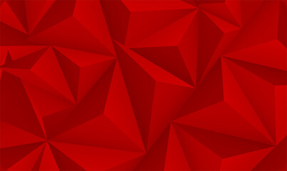 Red White Polygonal Mosaic Background. Abstract low poly triangles background. Ruby. Futuristic pattern. Geometric polygonal design. The best triangular design for your business. Vector EPS10