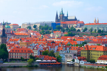 Fototapeta na wymiar Czech-Prague-Full view,チェコ、プラハの街並み、景色４