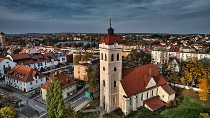 Kościół miasto Szczytno Mazury - obrazy, fototapety, plakaty