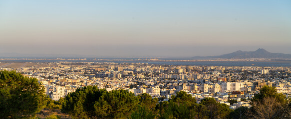 View of Tunis  from the mountain, Tunisia