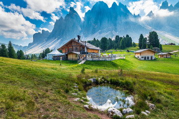 Funes Dolomites. The Odle. Dream mountains