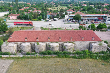 Ezinepazar Caravansary is located in the town of Ezinepazar in Amasya. It was built by Melike Mahperi Hatun, wife of Alaaddin Keykubat, one of the Seljuk Sultans.