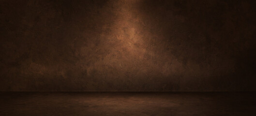 Grunge Cement Wall and Floor Studio Room Space Product Display Background Template