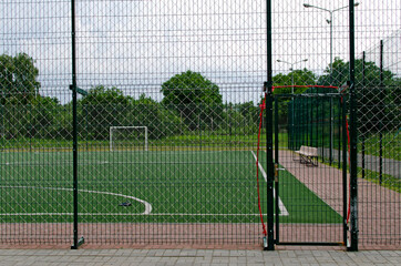 School soccer field