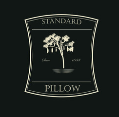 pillow illustration logo .icon graphic symbol vintage 
