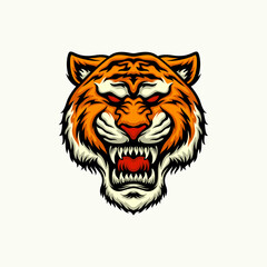 Tiger sports logo illustration Vector