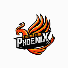 Phoenix logo vector template  illustration 