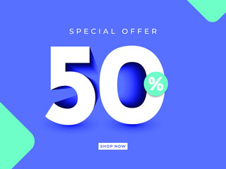 3d illustrations. discount up to 50% off special offer