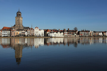 Fototapeta premium A panoramic view on the city of Deventer in the Netherlands