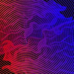 Red violet gradient abstract wave technology background with black background digital effect corporate concept