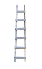wooden ladder isolated