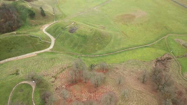 AERIAL: Revealing Patterns of Fallen Leaves in Kernave Archaeological Site
