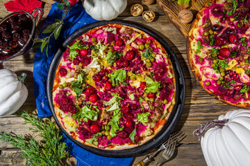 Thanksgiving Leftover Pizza